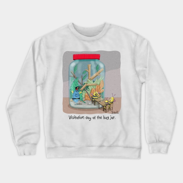 Visitation Day at the Bug Jar Crewneck Sweatshirt by macccc8